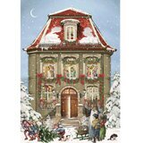 Mini Calendrier de l'Avent - Maison de No&euml;l (Beige)