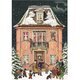 Mini Calendrier de l'Avent - Maison de No&euml;l (Rose)